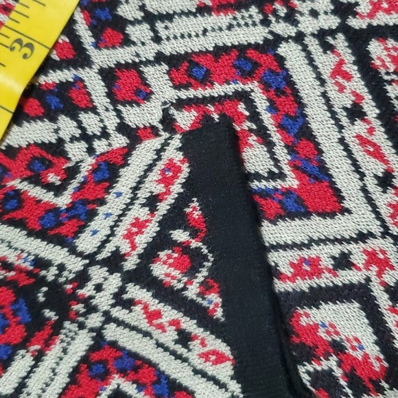 The limited nwt knit multicolored long sleeve geometric pattern dress - Picture 5 of 7